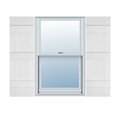 Ekena Millwork 14-in. W x 63-in. H Mid-America Vinyl, Standard Size Four Board Joined Shutters, 117 - Bright White 00031463117